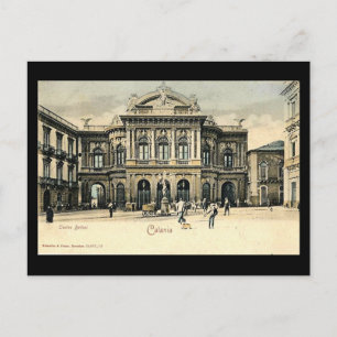Alte Postkarte, Catania, Sizilien Postkarte