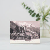 Alte Postkarte - Chamonix und Mont Blanc (Stehend Vorderseite)