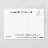 Alte Postkarte - Chamonix und Mont Blanc (Rückseite)