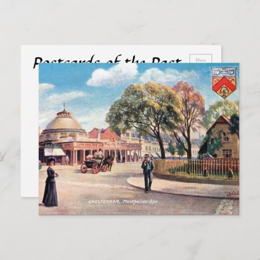Alte Postkarte - Cheltenham, Gloucestershire (Vorne/Hinten)