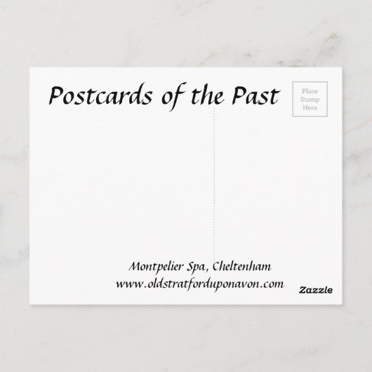 Alte Postkarte - Cheltenham, Gloucestershire (Rückseite)