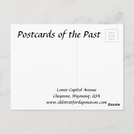 Alte Postkarte - Cheyenne, Wyoming (Rückseite)