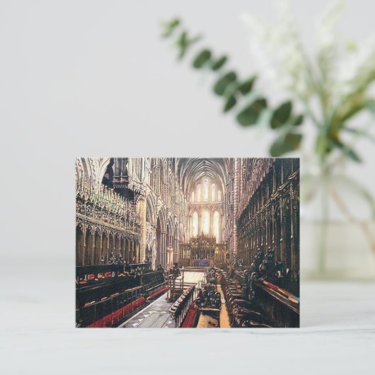 Alte Postkarte - Chor, Ely Cathedral (Stehend Vorderseite)