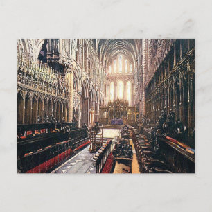 Alte Postkarte - Chor, Ely Cathedral