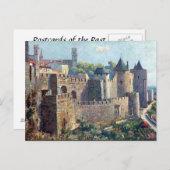 Alte Postkarte - Cité de Carcassonne, Aude (Vorne/Hinten)