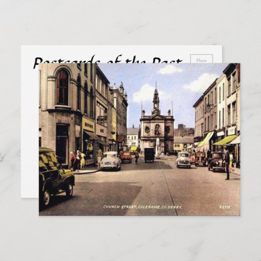 Alte Postkarte - Coleraine, Grafschaft Derry (Vorne/Hinten)