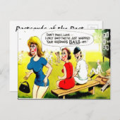 Alte Postkarte - Comic Cricket Postkarte (Vorne/Hinten)