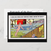 Alte Postkarte - Comic - Tennis (Vorne/Hinten)