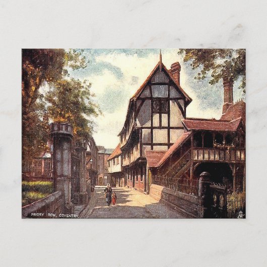 Alte Postkarte - Coventry, Warwickshire (Vorderseite)