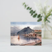 Alte Postkarte - Criccieth Castle, Wales (Stehend Vorderseite)