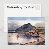 Alte Postkarte - Criccieth Castle, Wales (Vorne/Hinten)