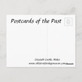 Alte Postkarte - Criccieth Castle, Wales (Rückseite)