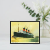 Alte Postkarte - Cunard Liner "Berengaria". (Stehend Vorderseite)