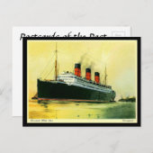 Alte Postkarte - Cunard Liner "Berengaria". (Vorne/Hinten)