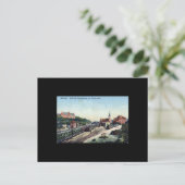 Alte Postkarte, Danzig/Danzig - Bahnhof Postkarte (Stehend Vorderseite)