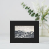 Alte Postkarte, Danzig/Danzig - Bahnhof Postkarte (Stehend Vorderseite)