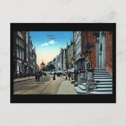 Alte Postkarte, Danzig/Danzig/Langgasse Postkarte (Vorderseite)