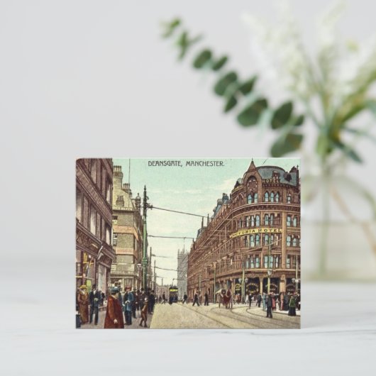 Alte Postkarte - Deansgate, Manchester (Stehend Vorderseite)