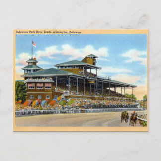 Alte Postkarte, Delaware Park Race Track, Wilmingt Postkarte