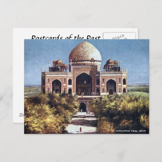 Alte Postkarte - Delhi, Indien (Vorne/Hinten)