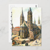 Alte Postkarte - Der Dom, Bamberg, Bayern (Vorne/Hinten)