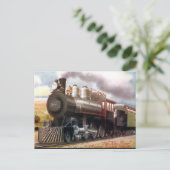 Alte Postkarte - Der "Katy Flyer". (Stehend Vorderseite)