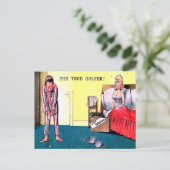 Alte Postkarte - Der wahre Golfer (Stehend Vorderseite)