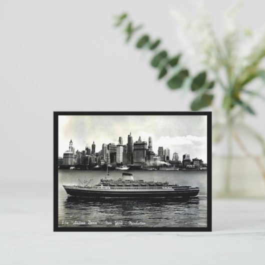 Alte Postkarte - Die "Andrea Doria". (Stehend Vorderseite)