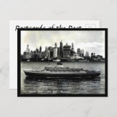 Alte Postkarte - Die "Andrea Doria". (Vorne/Hinten)