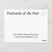 Alte Postkarte - Die Paddock, Doncaster-Rennstreck (Rückseite)