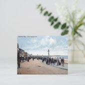 Alte Postkarte - Die Promenade, die Whitley Bay (Stehend Vorderseite)