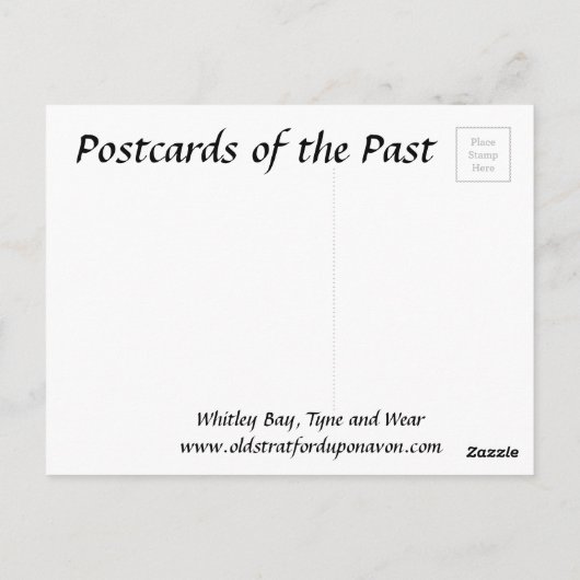 Alte Postkarte - Die Promenade, die Whitley Bay (Rückseite)