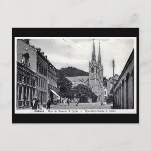 Alte Postkarte - Diekirch, Luxemburg