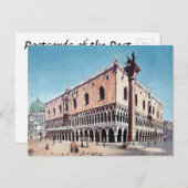 Alte Postkarte - Doge's Palace, Venedig (Vorne/Hinten)