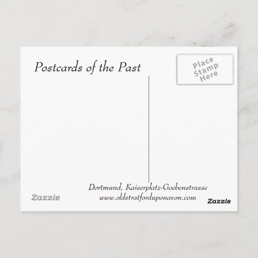 Alte Postkarte - Dortmund (Rückseite)