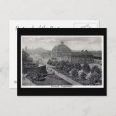Alte Postkarte - Dortmund, Deutschland - Bahnhof (Vorne/Hinten)