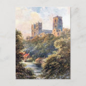 Alte Postkarte - Durham Kathedrale (Vorderseite)