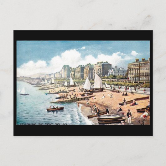 Alte Postkarte - Eastbourne, Sussex (Vorderseite)