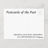 Alte Postkarte - Ecke Brook, Neufundland (Rückseite)