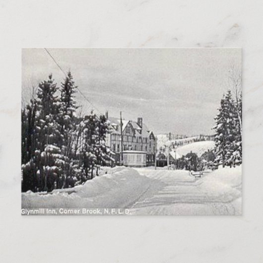 Alte Postkarte - Ecke Brook, Neufundland (Vorderseite)