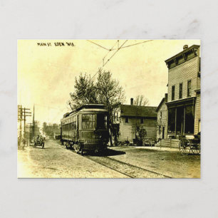 Alte Postkarte - Eden Wisconsin