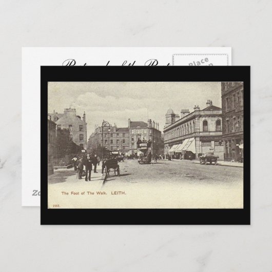 Alte Postkarte, Edinburgh, Leith, Fuß der Wanderun Postkarte (Vorne/Hinten)