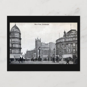 Alte Postkarte, Edinburgh, West End Postkarte