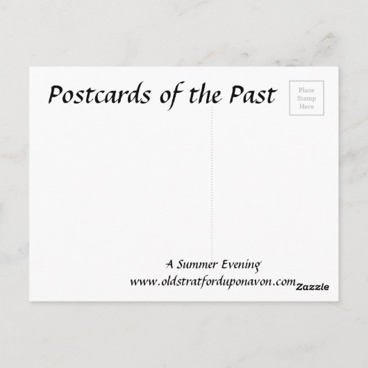 Alte Postkarte - Ein Sommer-Abend (Rückseite)