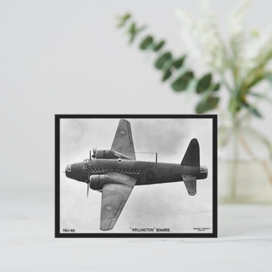 Alte Postkarte - ein Vickers Wellington Bomber (Stehend Vorderseite)