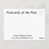 Alte Postkarte - ein Vickers Wellington Bomber (Rückseite)