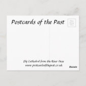 Alte Postkarte - Ely Cathedral vom Fluss Ouse (Rückseite)