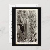 Alte Postkarte - Empire State Gebäude, NYC (Vorne/Hinten)