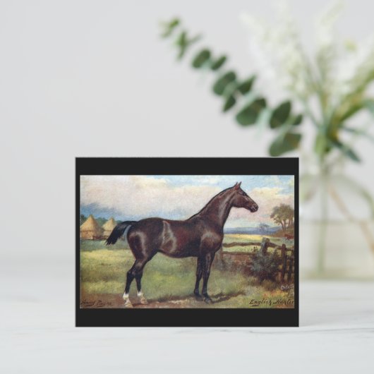 Alte Postkarte - Englischer Jäger (Stehend Vorderseite)