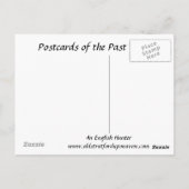 Alte Postkarte - Englischer Jäger (Rückseite)